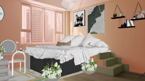 A cute little bedroom 