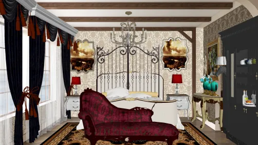 Gothic grandmother bedroom.